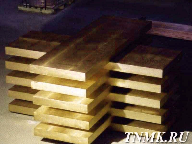 Плита латунная 75х600х1500мм Л90 ГОСТ 2208-2007 купить в Тюмени