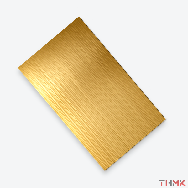 Лист нержавеющий 1,2х1219х2438 мм шлифованная под золото AISI 304 текстурированный